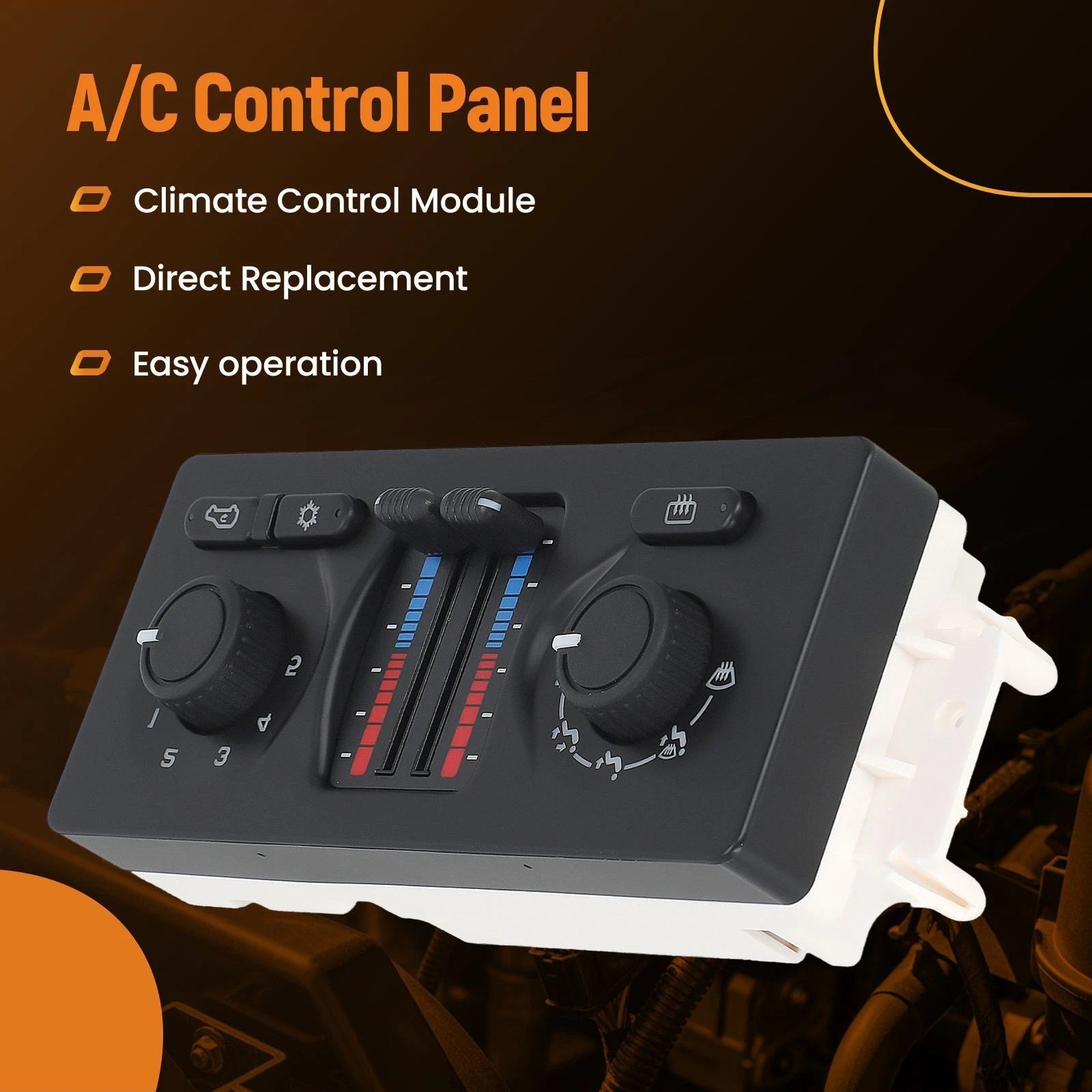 Climate Control Module for Chevy GMC Cadillac (599-210XD, 15195382)