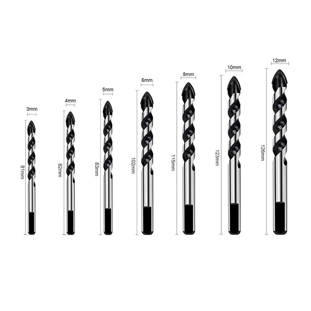 Triangle Glass Drill Tool for Various Applications (3-12mm)