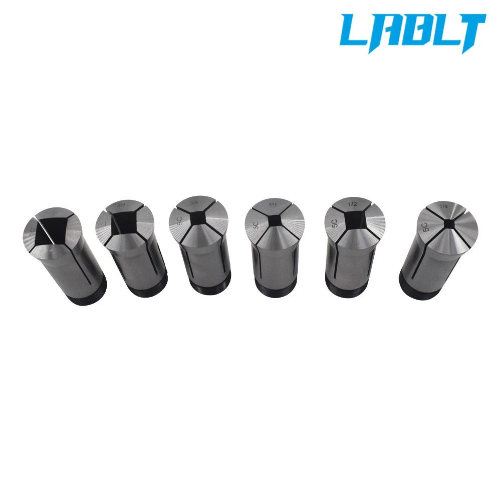 6PCS Square Collet Set for LABLT (1/4'', 5/16'', 3/8'', 1/2'', 5/8'', 3/4'')