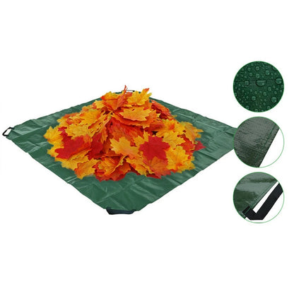 Portable Garden Leaf Tarp with 4 Handles for Easy Outdoor Use