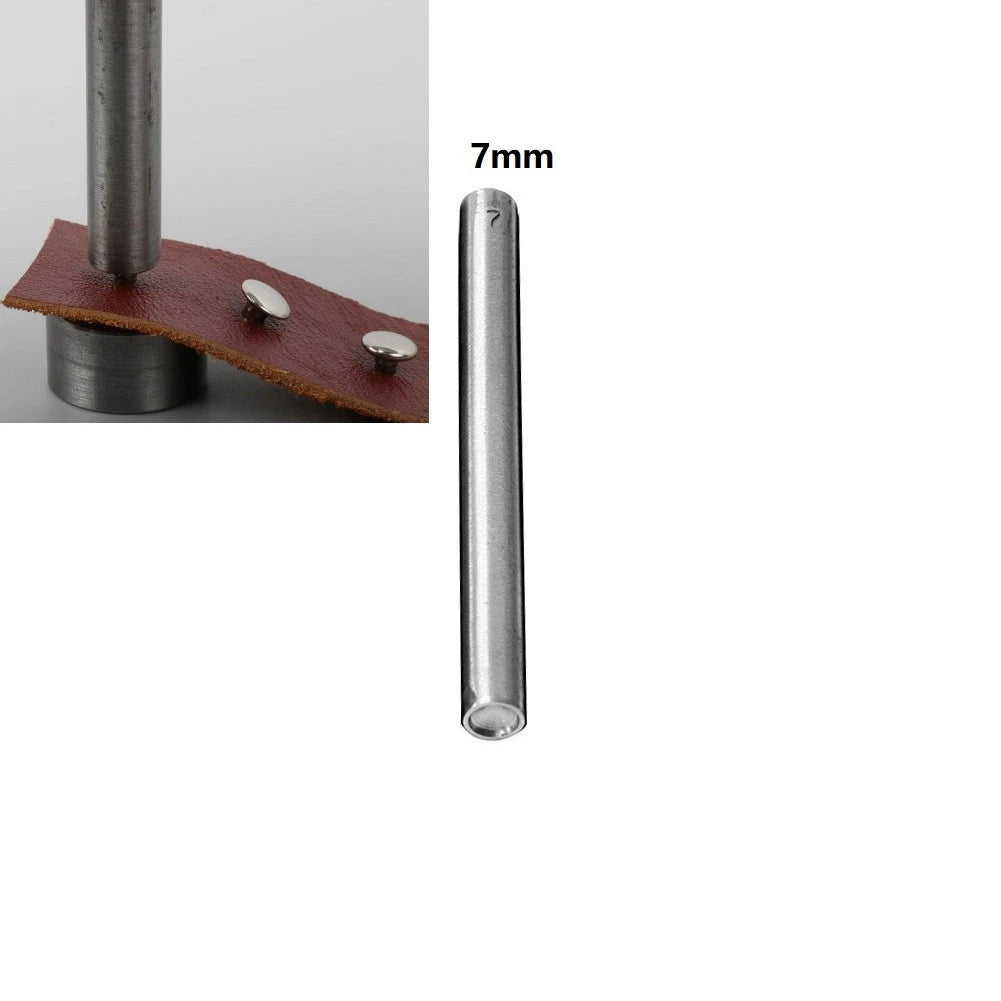 Mushroom Domed Snap Rivet Fixing Punch Tool 5-10mm