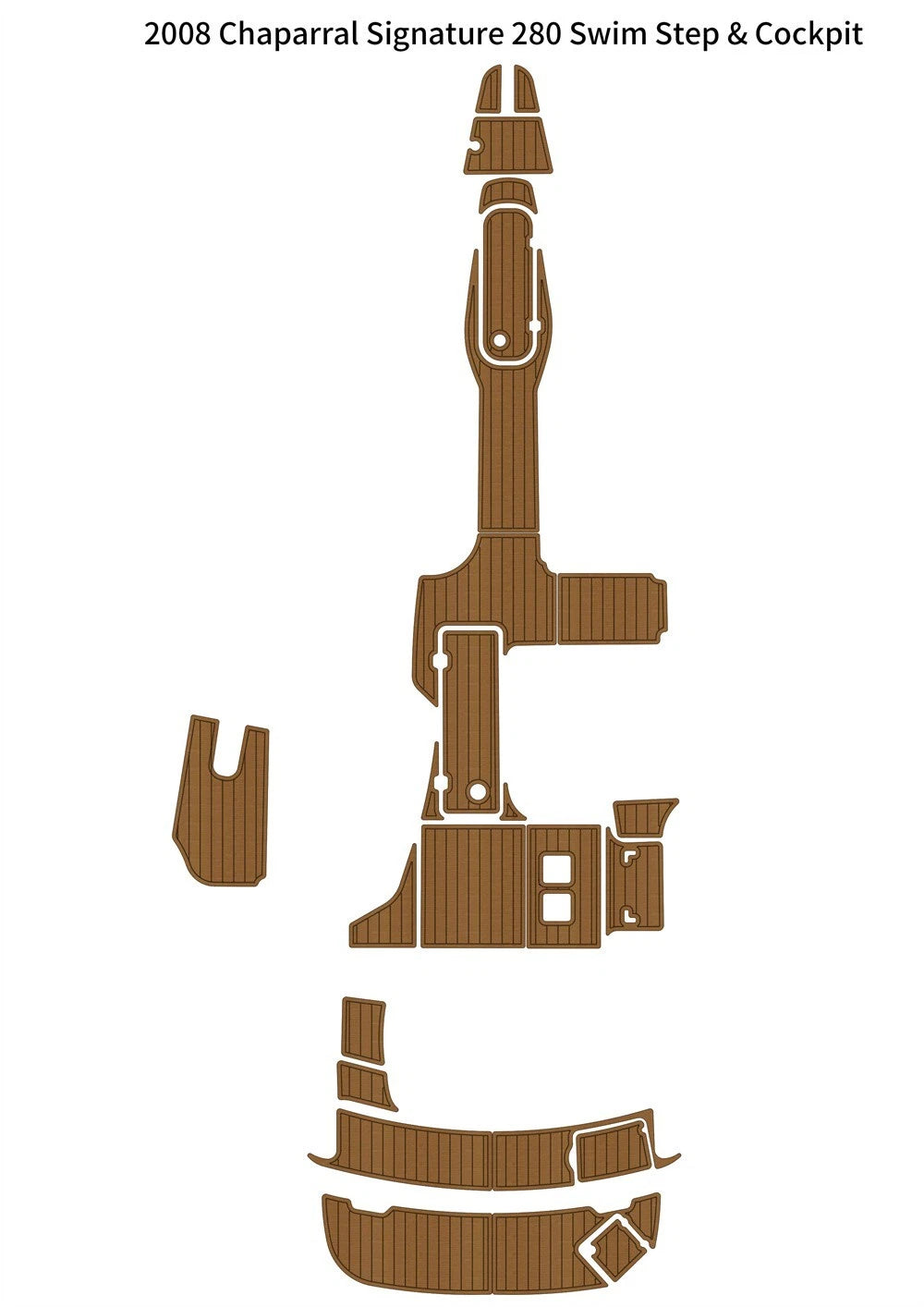 EVA Teak Floor Pad for Chaparral Signature 280 (2008)
