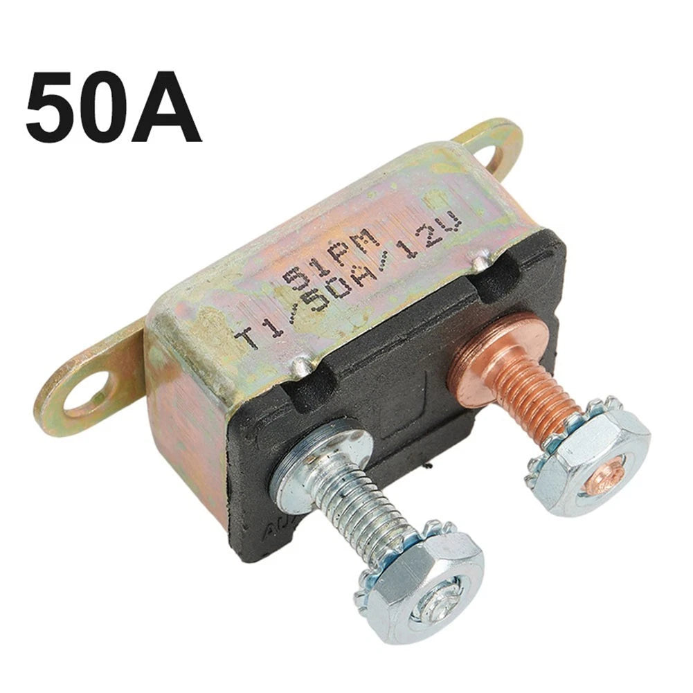 Circuit Breaker for Auto (1.248"x0.693"x0.8", Copper Stud Bolt)