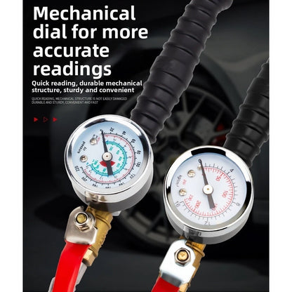 Heavy Duty Tire Inflator Gauge for Handheld Use (0-230 PSI)
