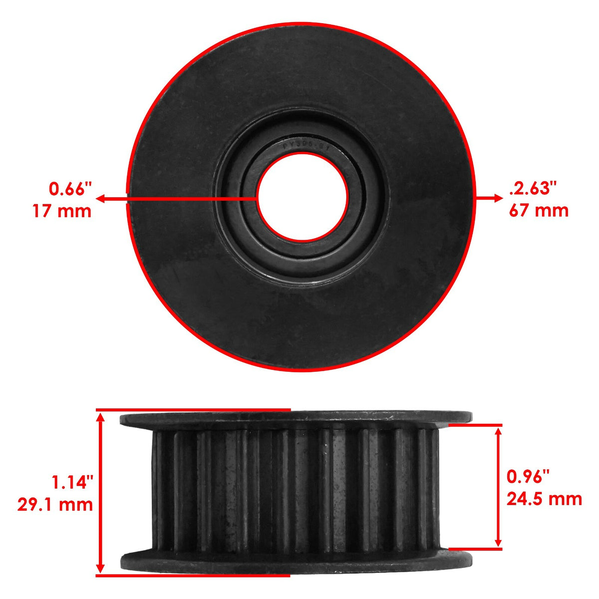Drive Belt Pulley Replacement for John Deere GX355 X324 X324LT (2011–2018)