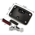 Laydown Curved License Plate Bracket for Harley Softail FLSTSC/FLSTN (2000–2017)