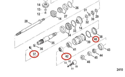 Seal Kit for Mercruiser Bravo III Lower Unit (268616958M0033407)