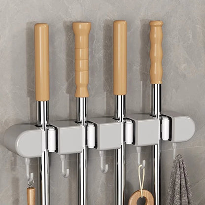 Broom Mop Hook Organizer for Home Cleaning Tools