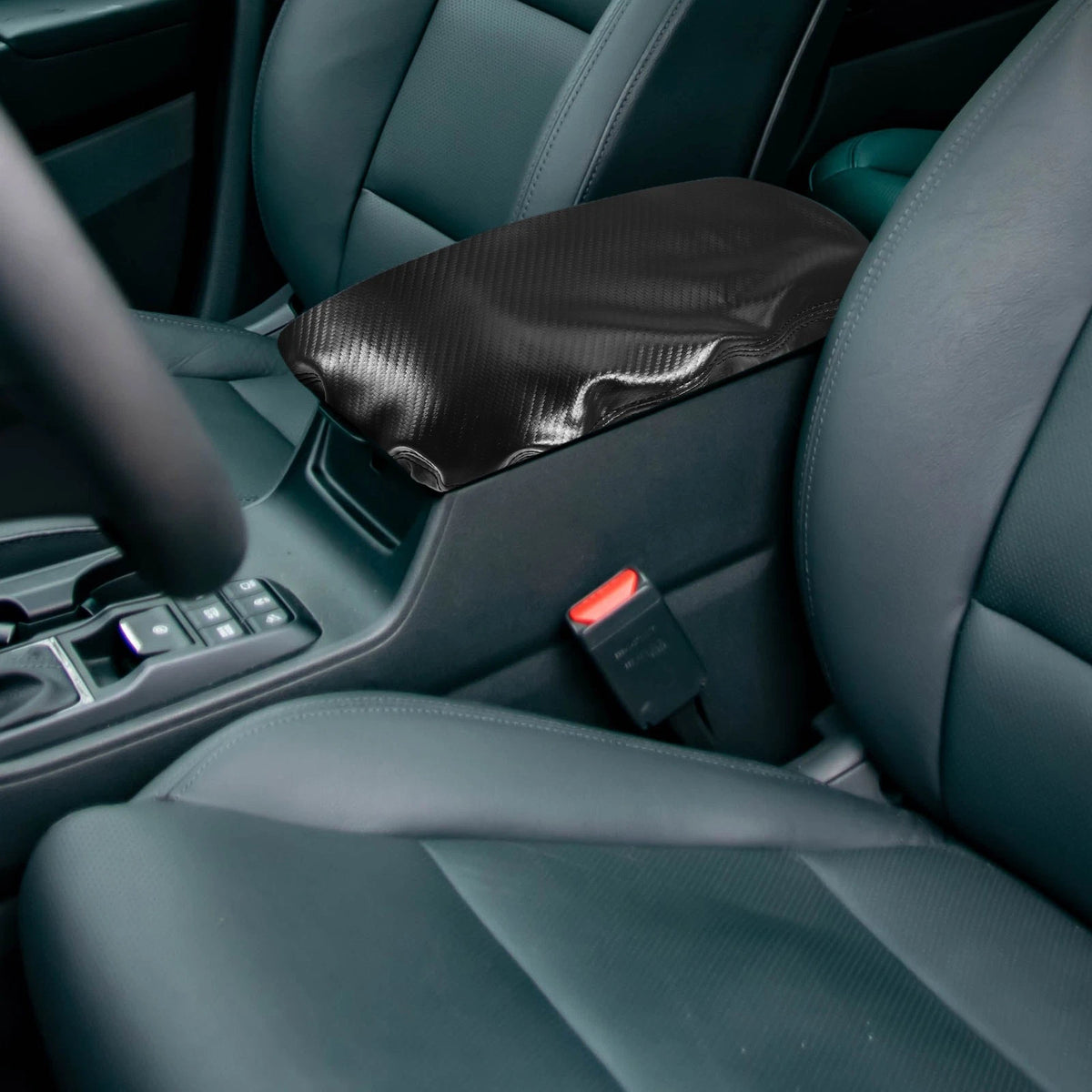 Armrest Box Cover Faux Leather for Mazda CX-30 (2020–2025) Full Carbon Fiber