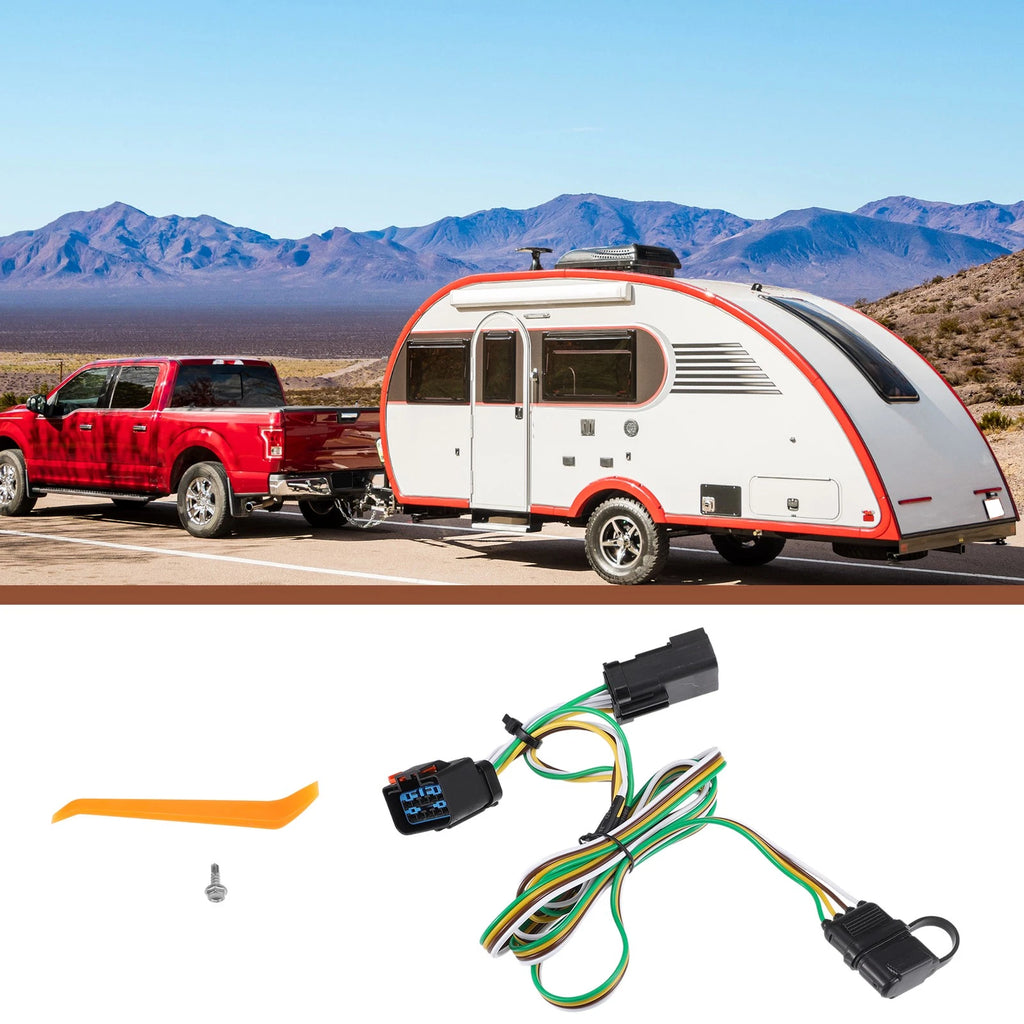 Trailer Wiring Harness Kit 4-Pin Set Replacement for Dodge Ram 3500 (2010–2010)