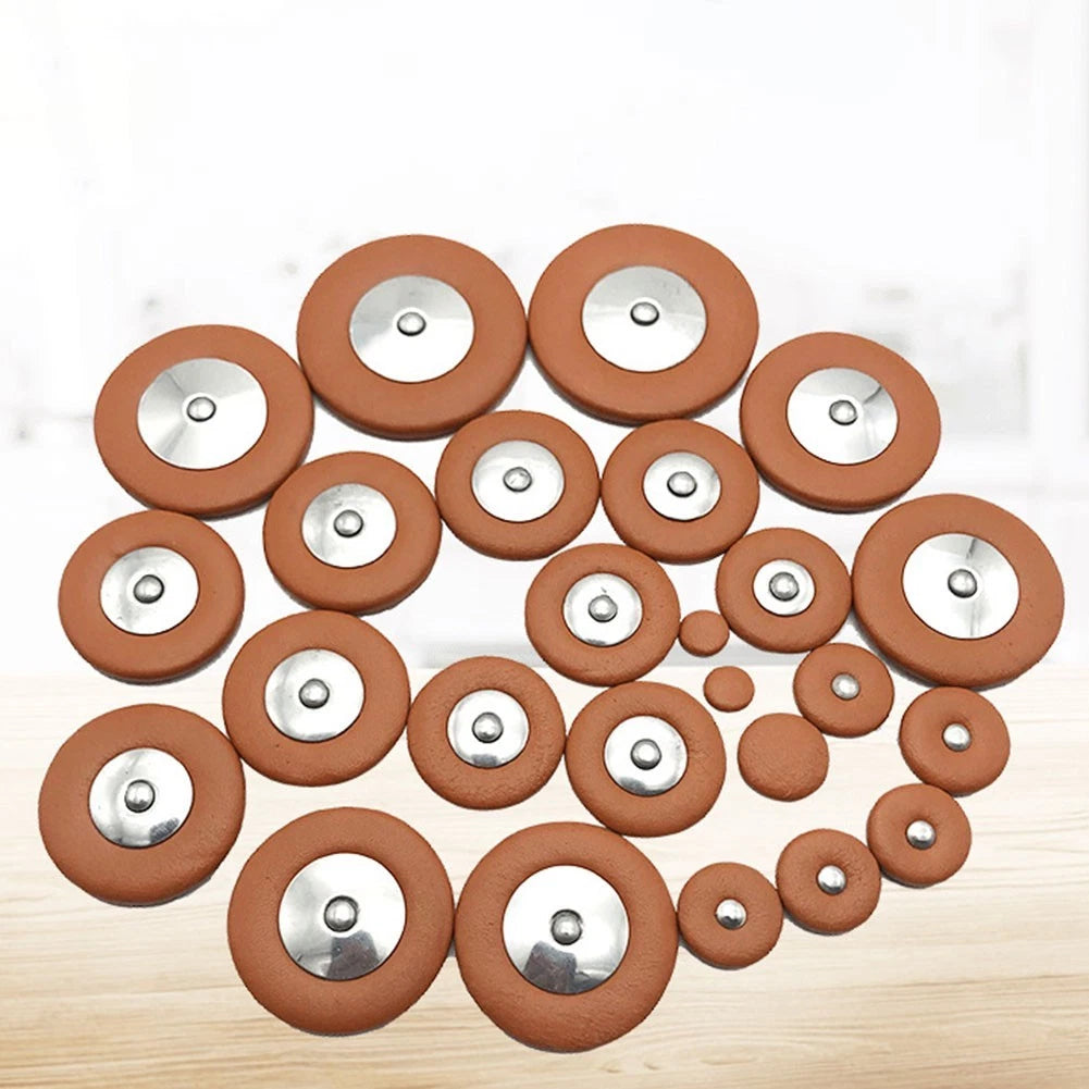 25 Pcs Set of Tenor Saxophone Pads Accessories - Brown & Black
