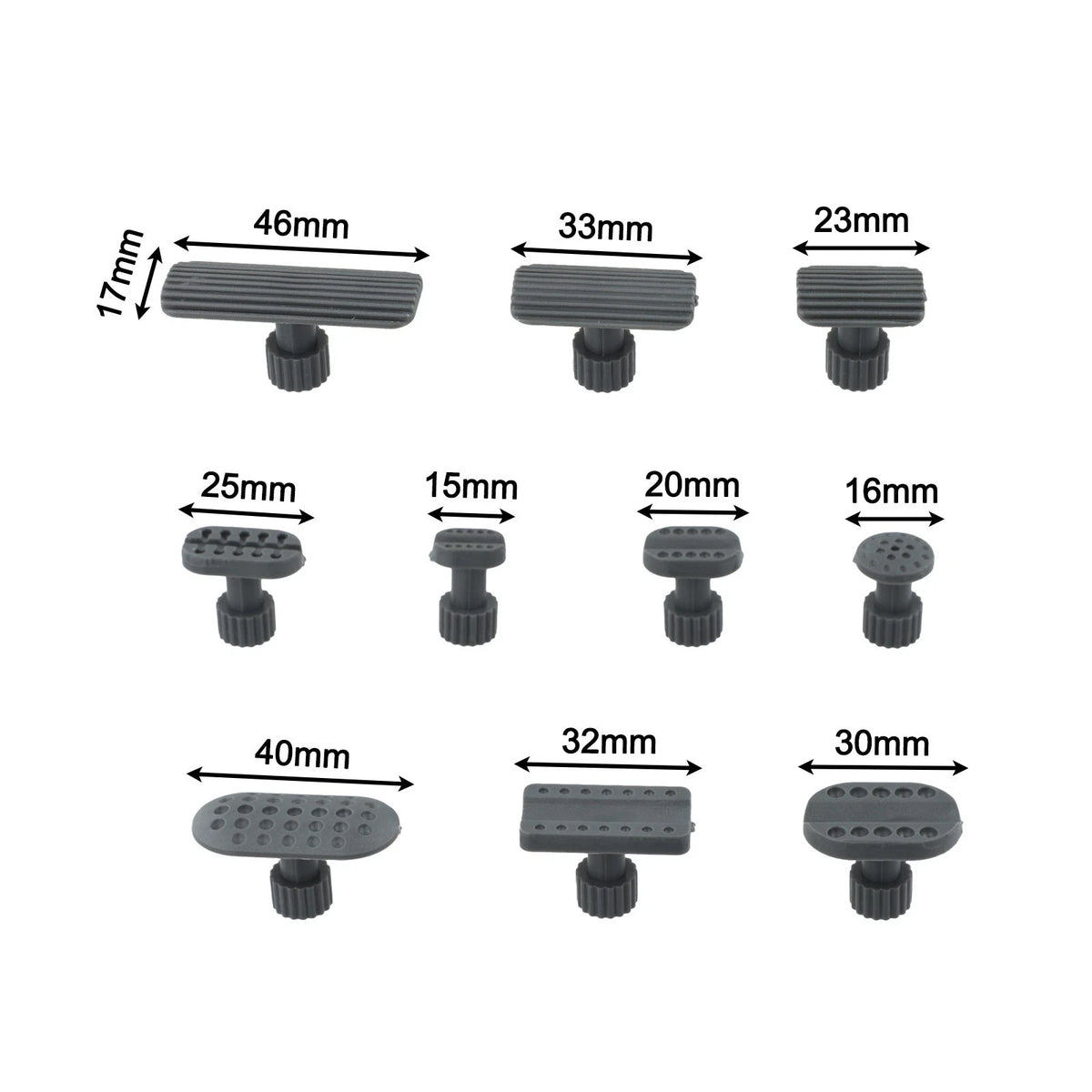 10 Piece Glue Tab Set for Dent Repair