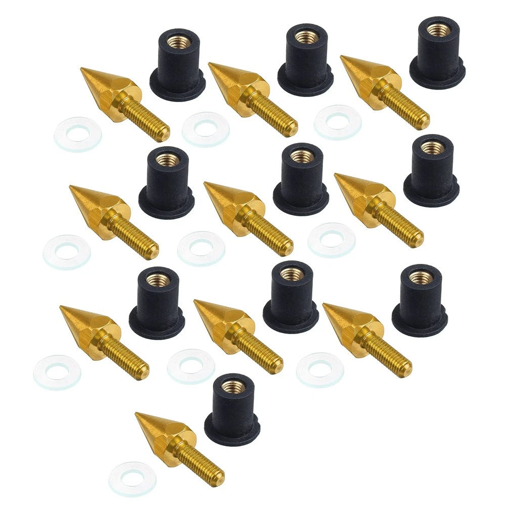 10x New Windscreen Windshield Motorcycle Spike Bolts 5MM Wind Screen Bolt Screw