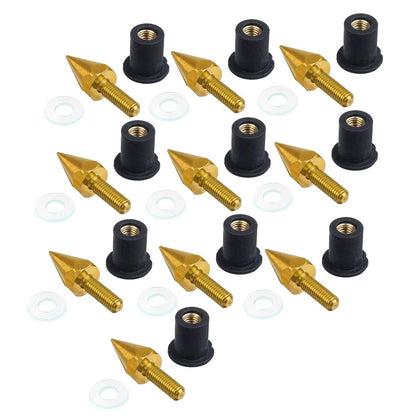 10x New Windscreen Windshield Motorcycle Spike Bolts 5MM Wind Screen Bolt Screw