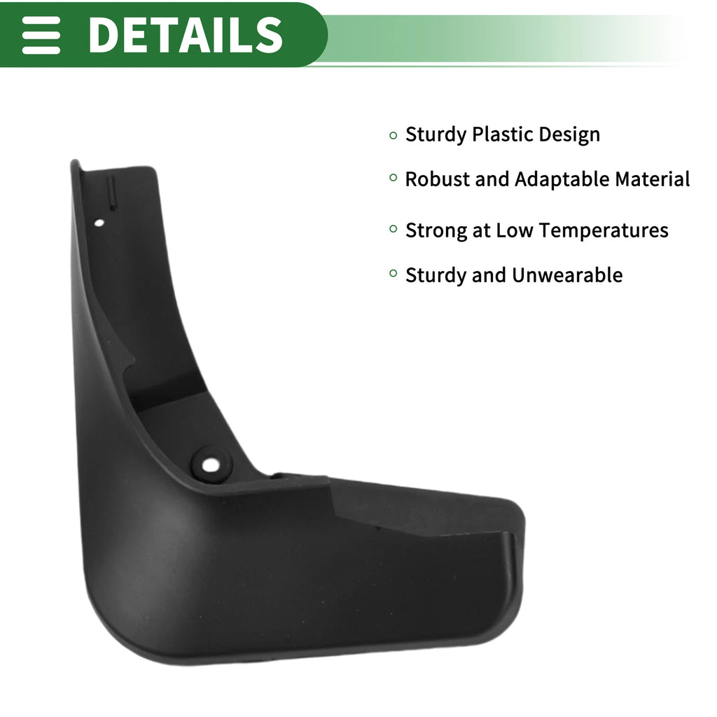 Mud Flaps Splash Guards for Chevrolet Malibu XL (2016–2019) W/ Mounts