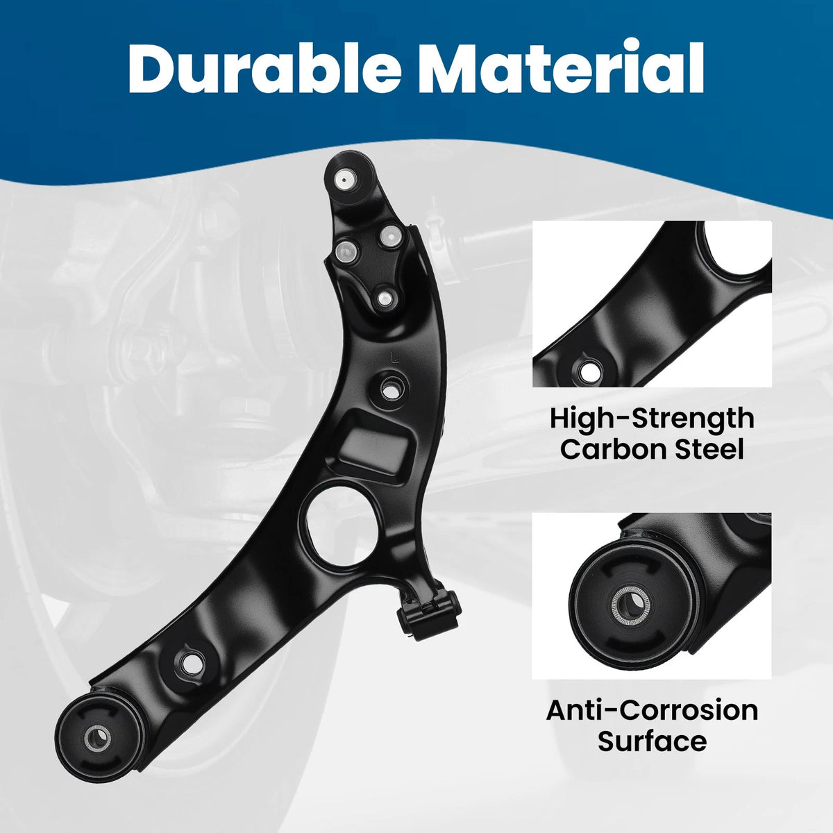 Front Left Lower Control Arm w/ Ball Joint for Hyundai Santa Fe XL (2013–2014)