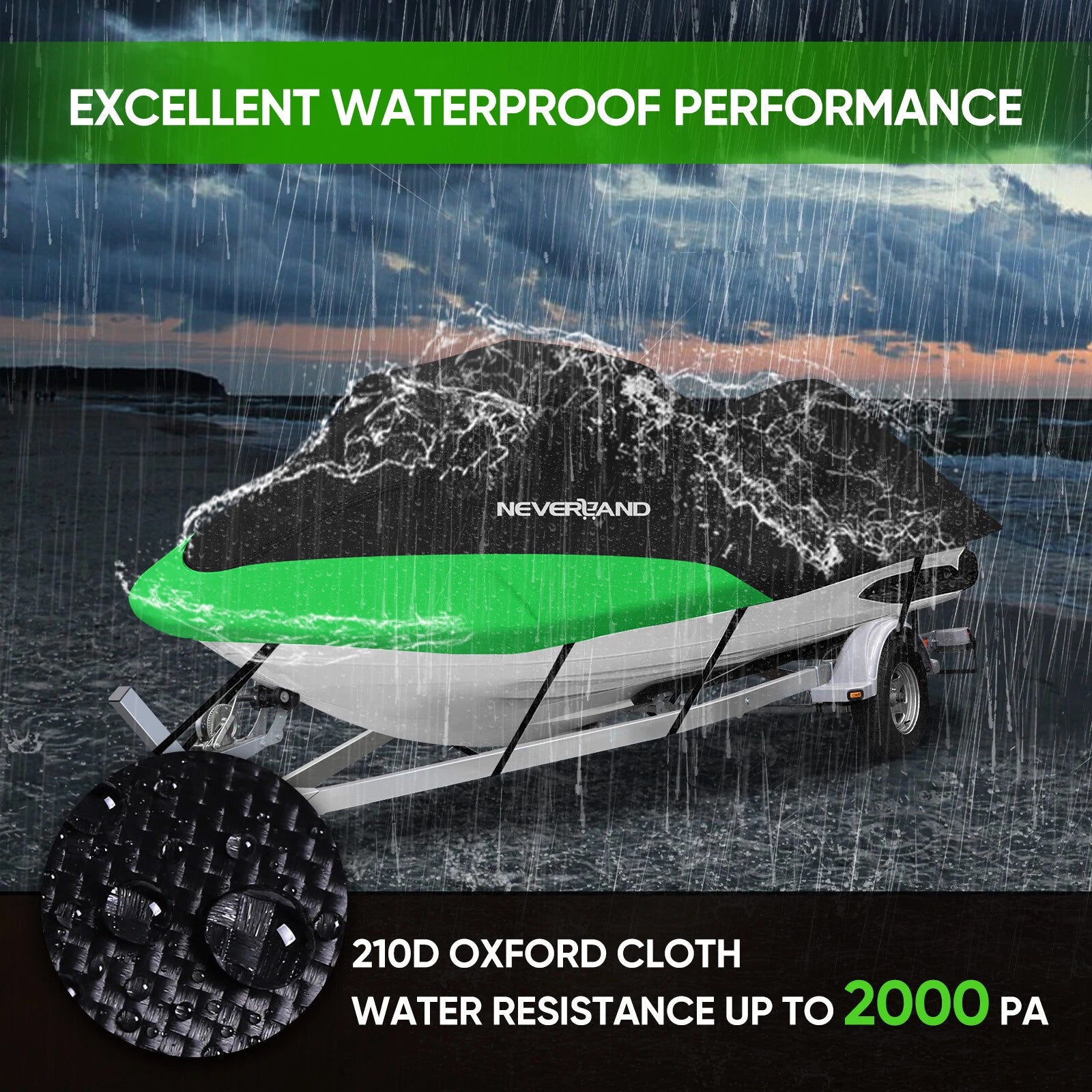Watercraft Jet Ski Cover Waterproof Outdoor UV Dust Rain Snow Protector