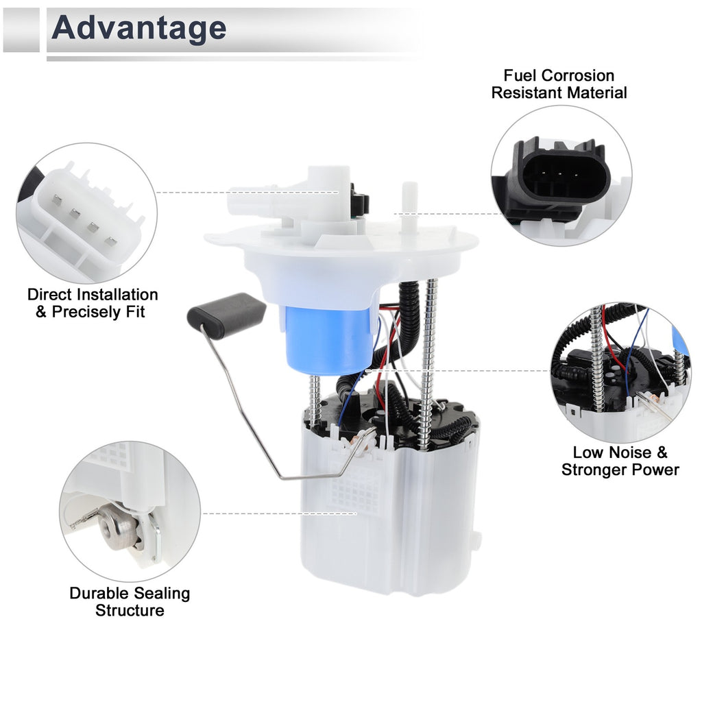 Fuel Pump Assembly Replacement for Chevy Cruze 2016-2017 L4 1.4 Gas