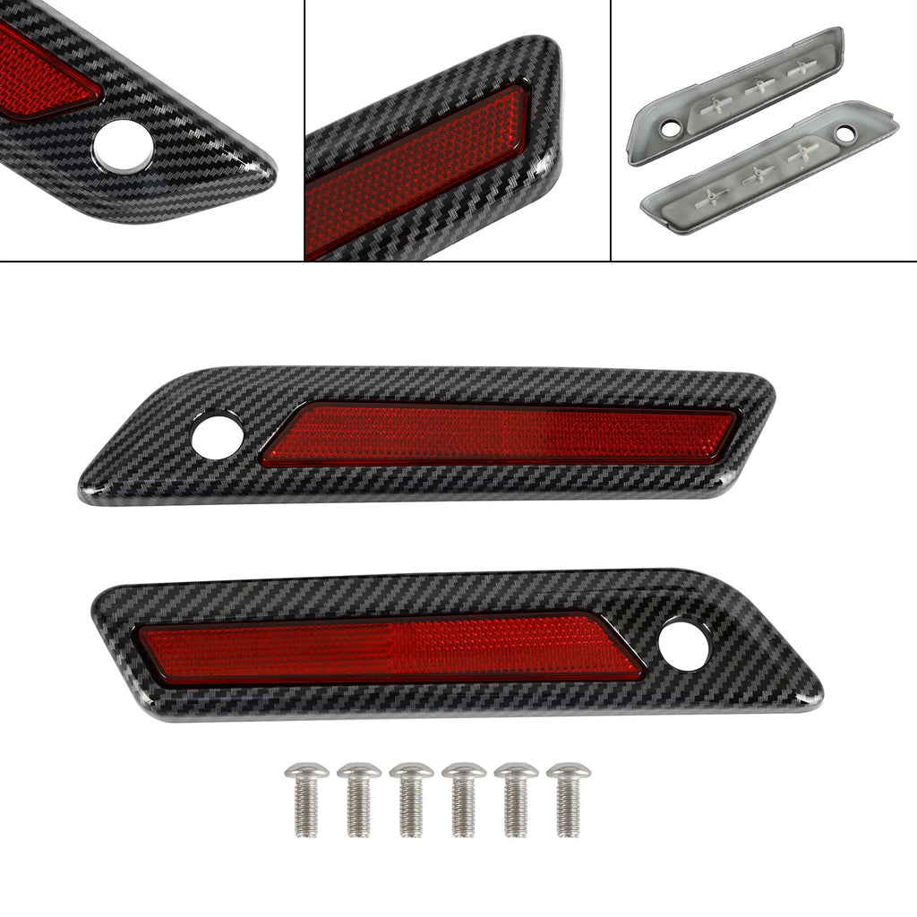 Saddlebag Latch Cover for Harley Touring Road Glide King (2014–2023) Carbon Red