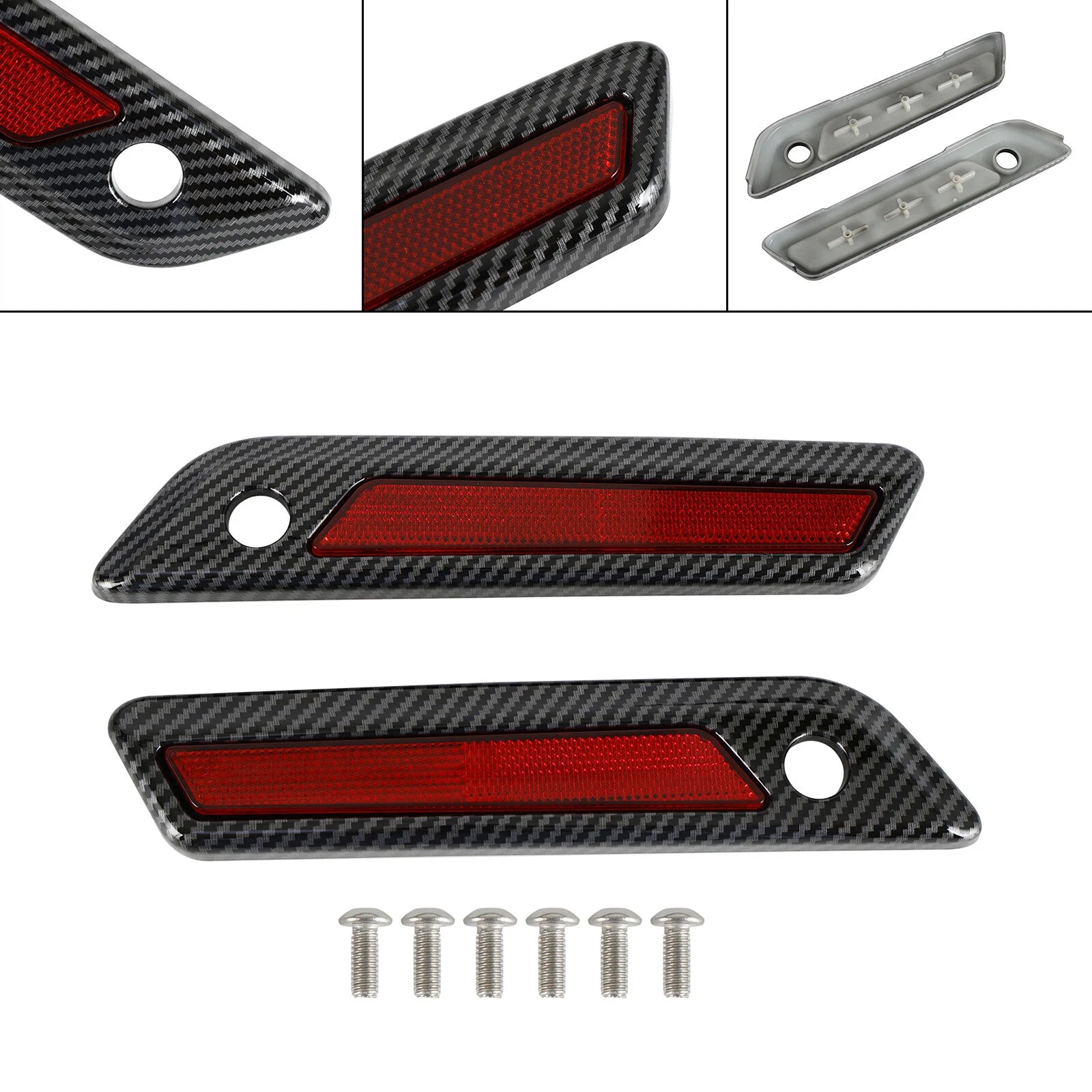 Saddlebag Latch Cover for Harley Touring Road Glide King (2014–2023) Carbon Red