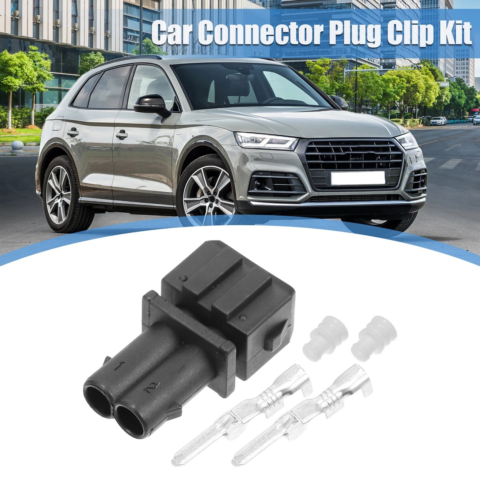 2 Pin Connector Repair Kit Replacement for VW Audi (2005–2015)