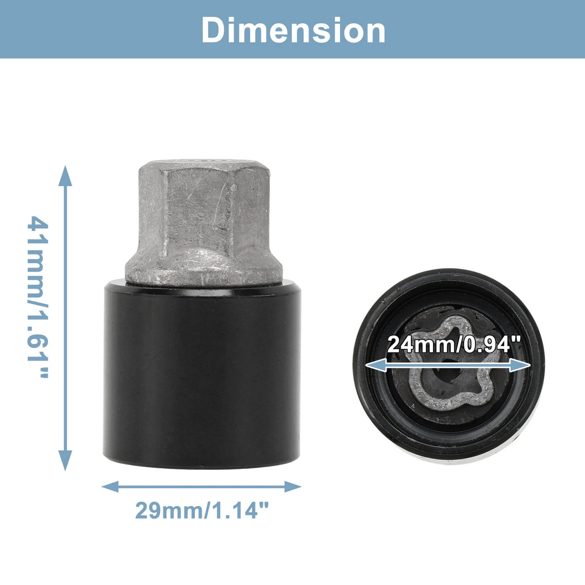 Wheel Lock Lug Nut Key Socket Removal Tool for Mercedes-Benz