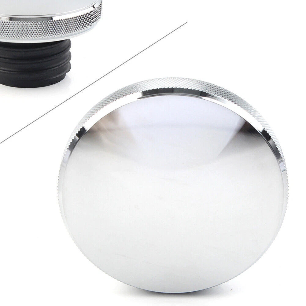 Chrome Vented Gas Cap for Harley Dyna, Road King, Heritage, Softail