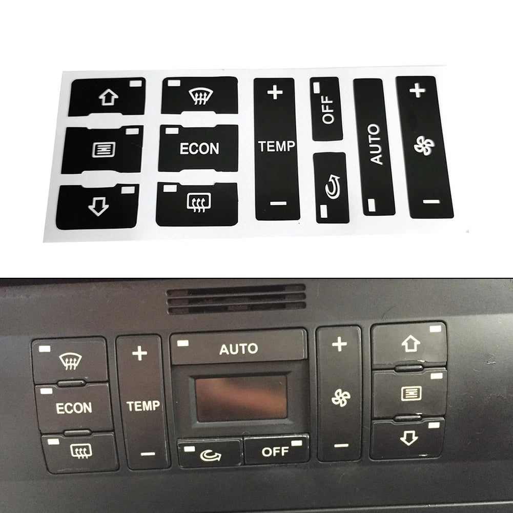 Push Button Repair Sticker for A/C Button (Car Accessories)