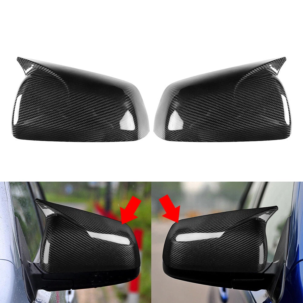 Carbon Fiber Rearview Mirror Cover Cap for Mitsubishi Lancer X (2008–2012)