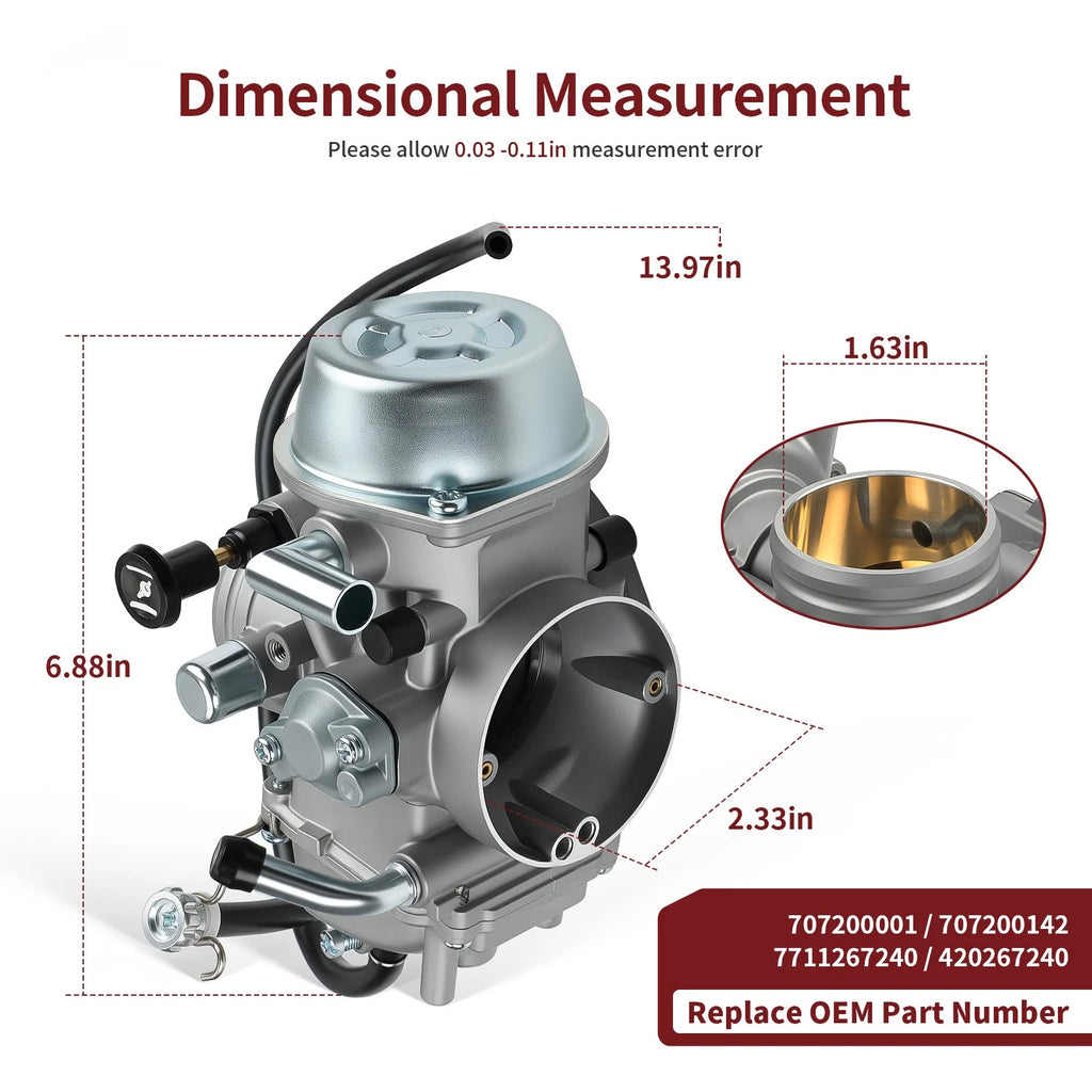 Carburetor Assy for Can-Am Bombardier DS650 (2000–2007)