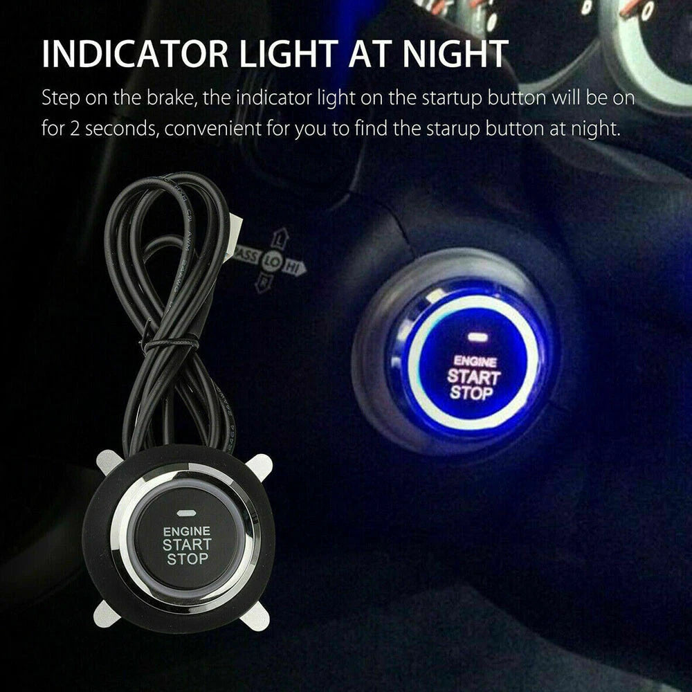 Ignition Switch RFID Engine Start Push Button for Most Cars (Universal)