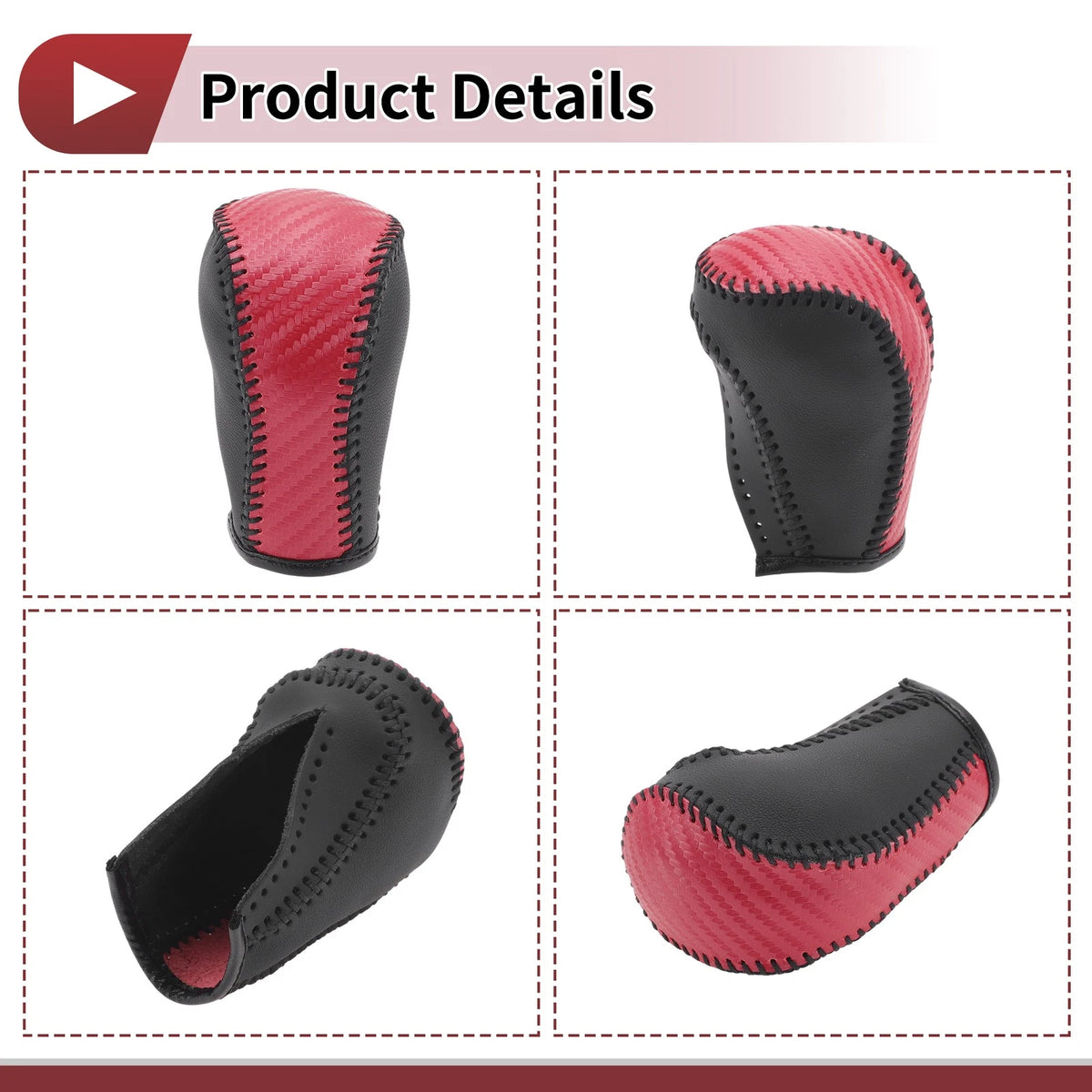 1 Pc Gear Shift Knob Cover for Mazda CX-5 (2013–2014) Faux Leather