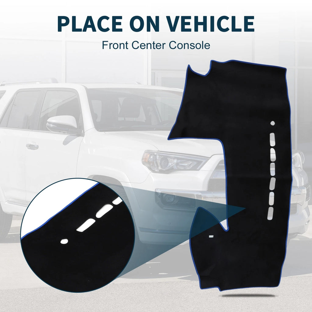Dash Cover Mat Sun Protector Black Blue for Mazda Premacy MK3 (2006–2018)