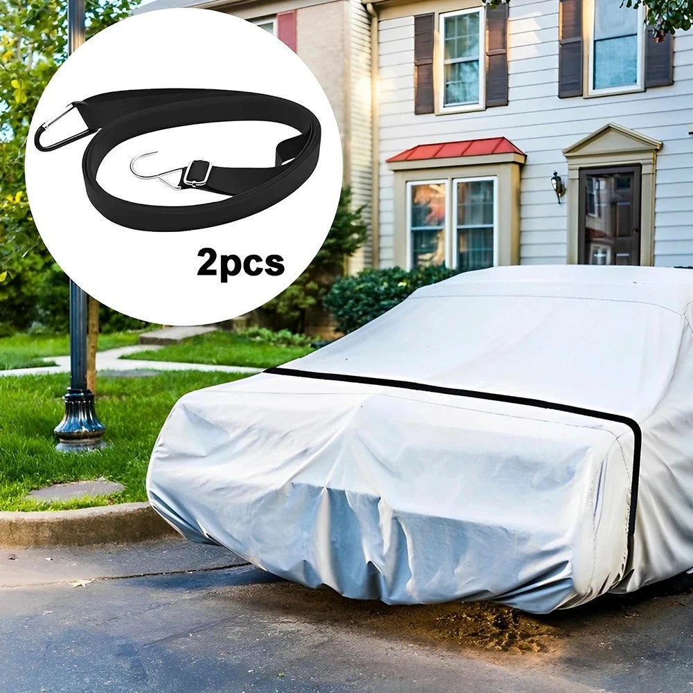 2 Pack Windproof Nylon Car Cover Ties for Vehicle Protection