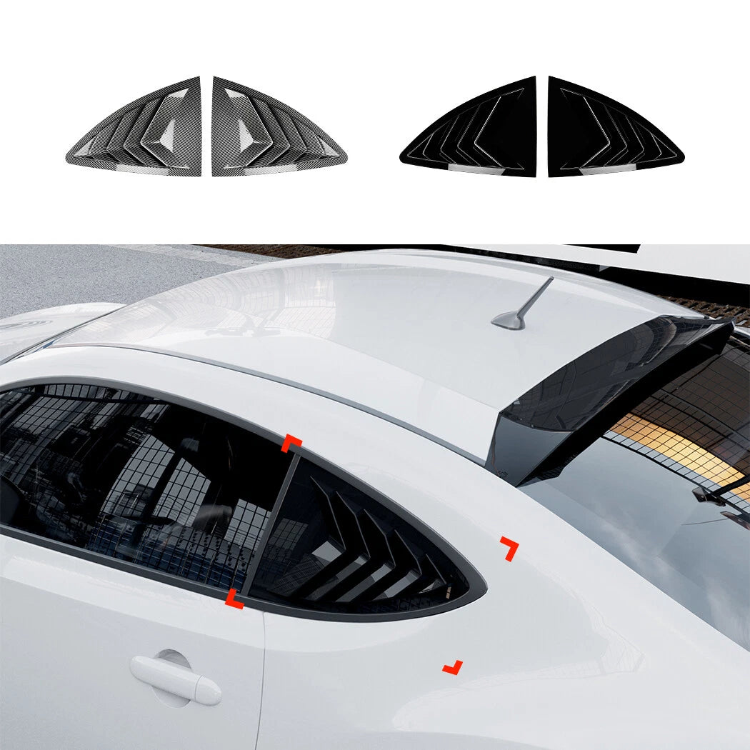 Window Side Scoop Louver Cover Trim for Toyota GT86 Subaru BRZ Scion FRS (2013–2020)