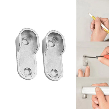 Closet Brackets for Wardrobe Clothes Tube Support Pole