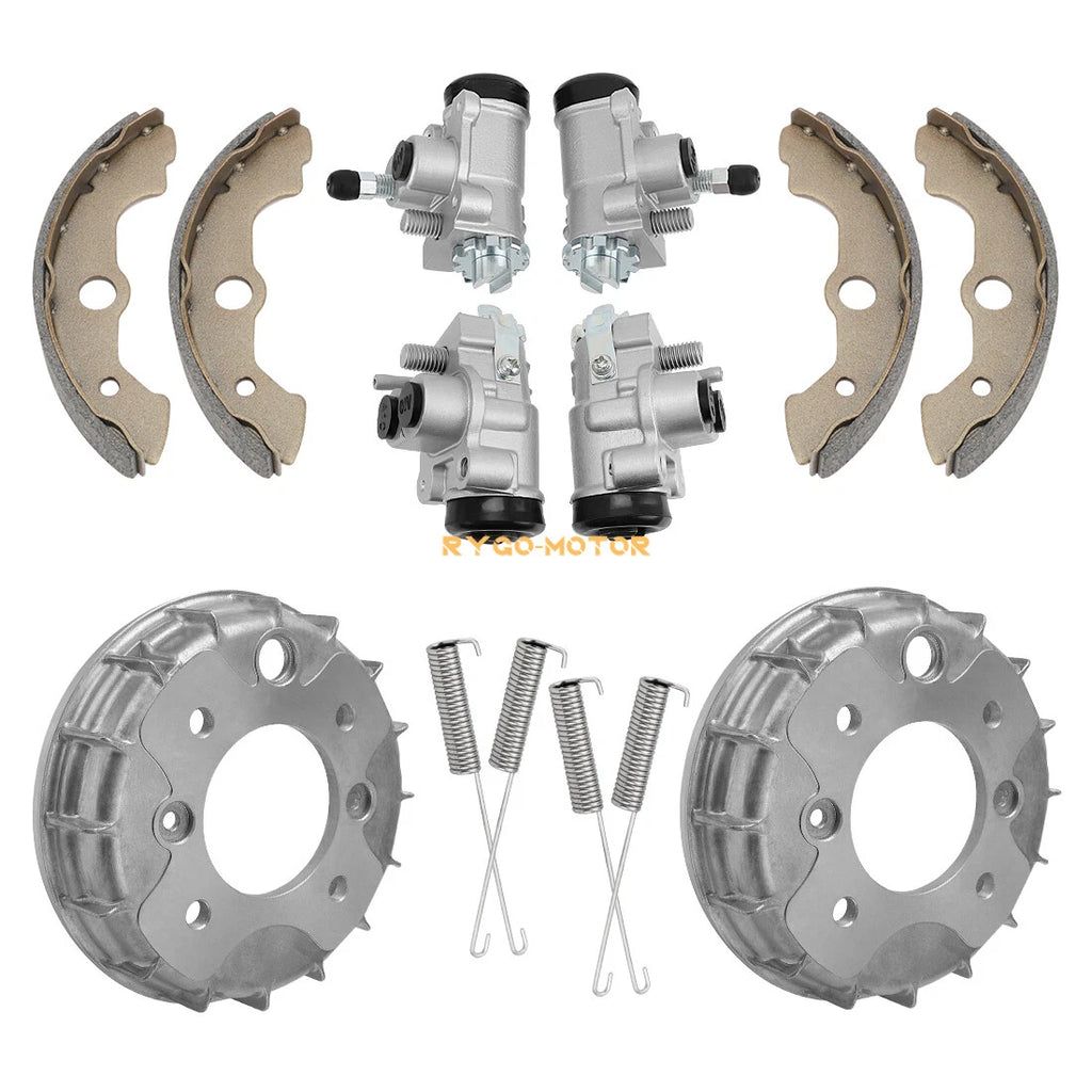 Front Brake Drums Wheel Cylinders Kit for Honda Foreman TRX400FW TRX450 (2000–2006)