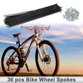 Bicycle Spokes Nipple Set 45 Steel Black 249mm for Universal (Universal)
