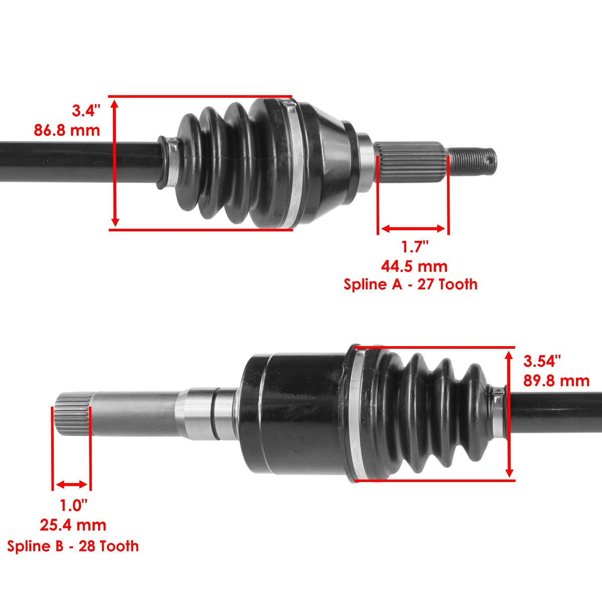 Rear Left or Right CV Joint Axle Replacement for John Deere Gator XUV 620i (2011–2018)