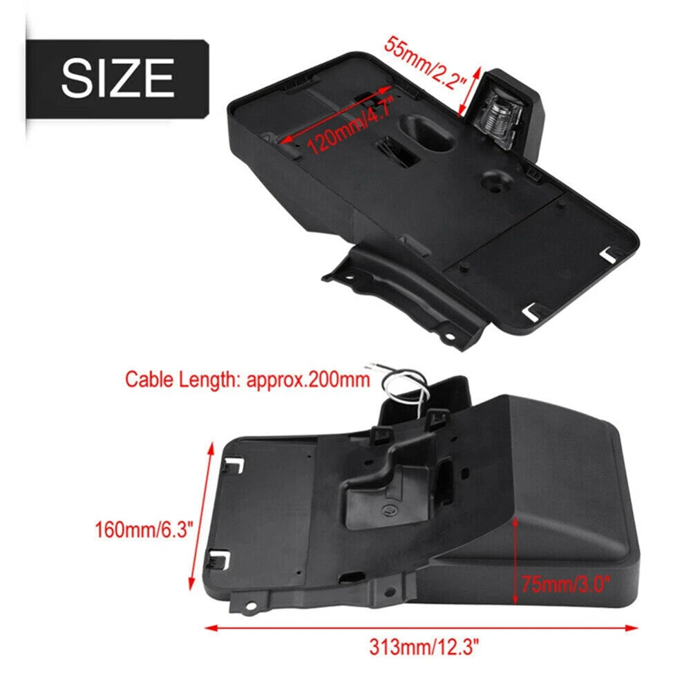Rear License Plate Holder w/ Light Tag Bracket 68137 For Jeep Wrangler JK 06-17