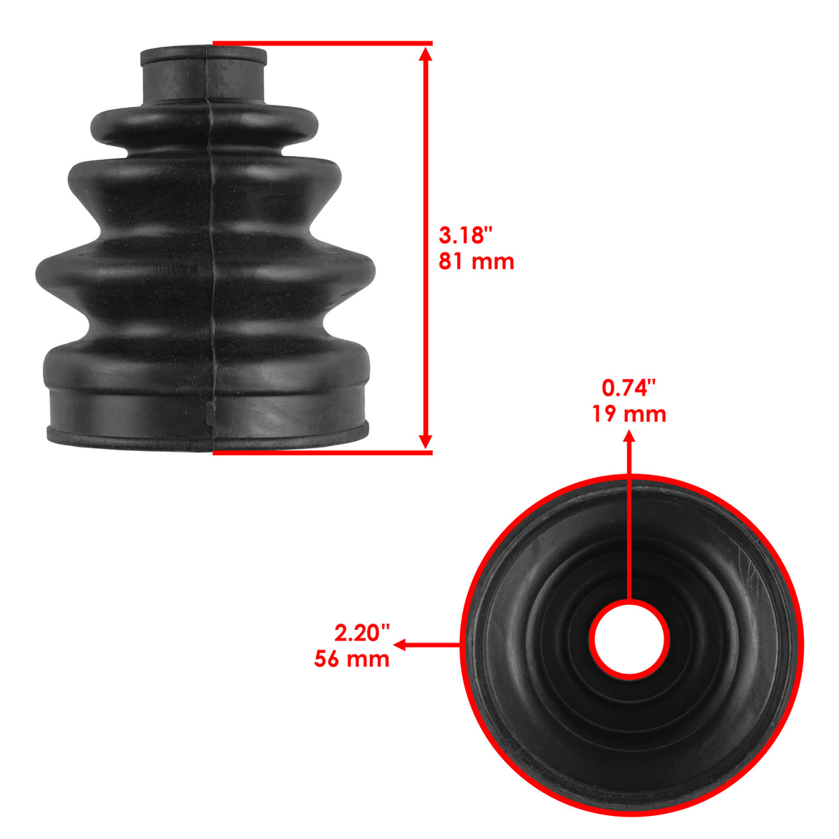 Front Outer CV Boot Kit for Honda Rancher 420 TRX420FA TRX420FE (2014–2016)