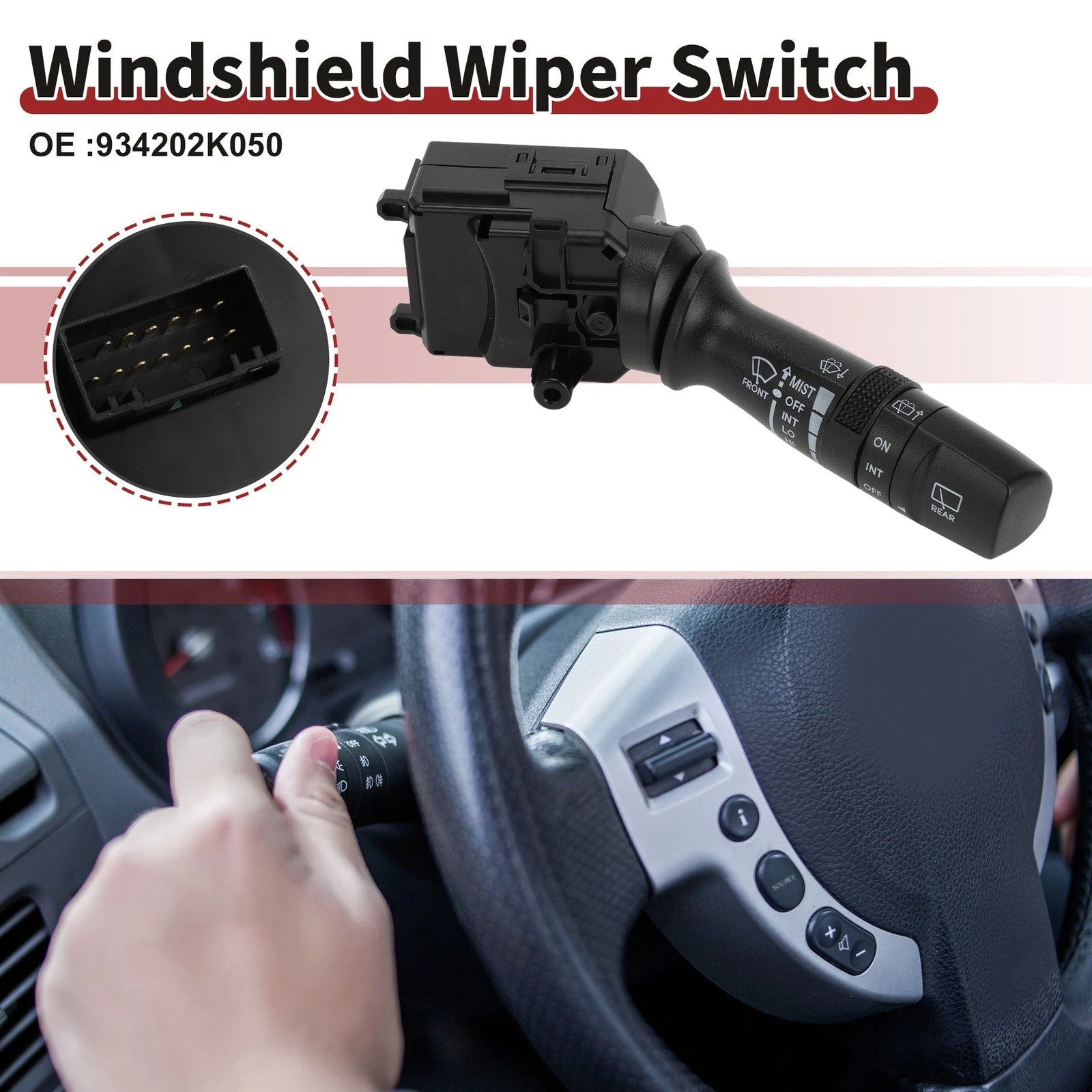 Windshield Wiper Switch Multi-Function Replacement for Hyundai Accent (2006–2011)