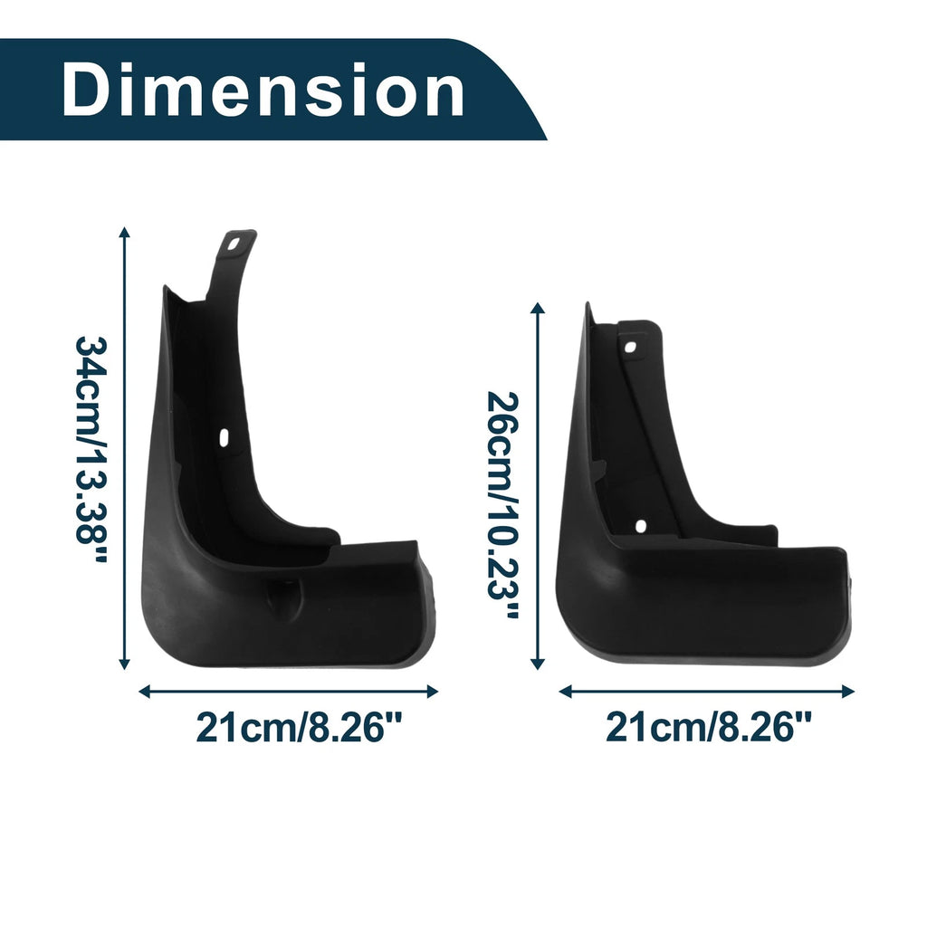 Mud Flaps Splash Guards 1 Set for Volkswagen ID.6 (2021–2023)