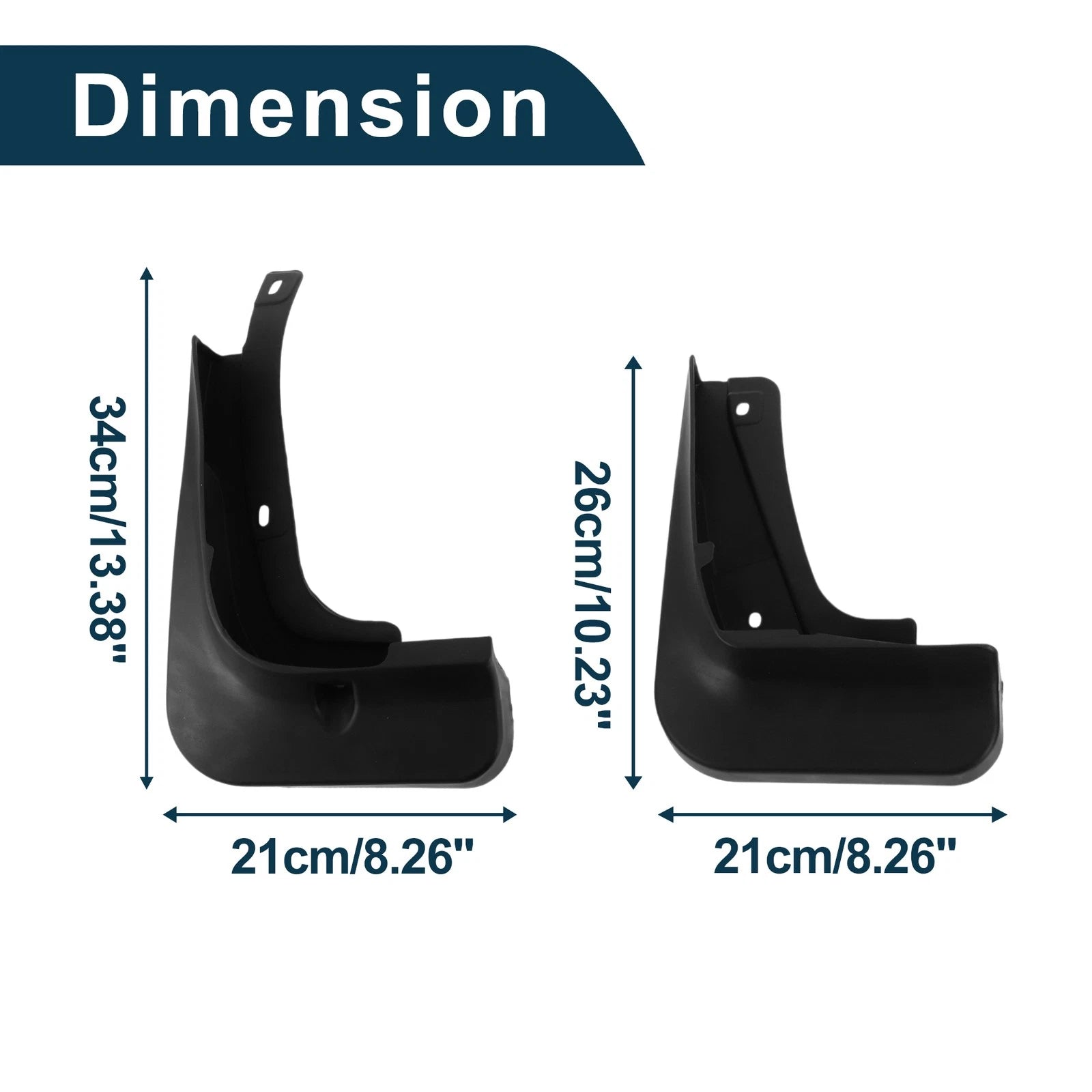 Mud Flaps Splash Guards 1 Set for Volkswagen ID.6 (2021–2023)
