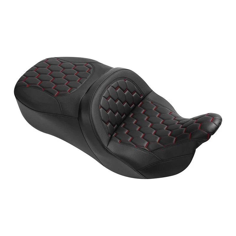 Gel Seat for Harley Electra Glide (2009–2023) Black/Red