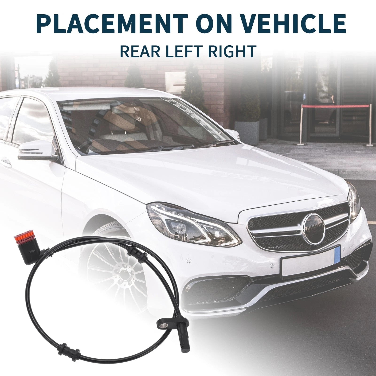2pcs Rear Side ABS Wheel Speed Sensor Replacement for Mercedes CLS550 (2012–2014)