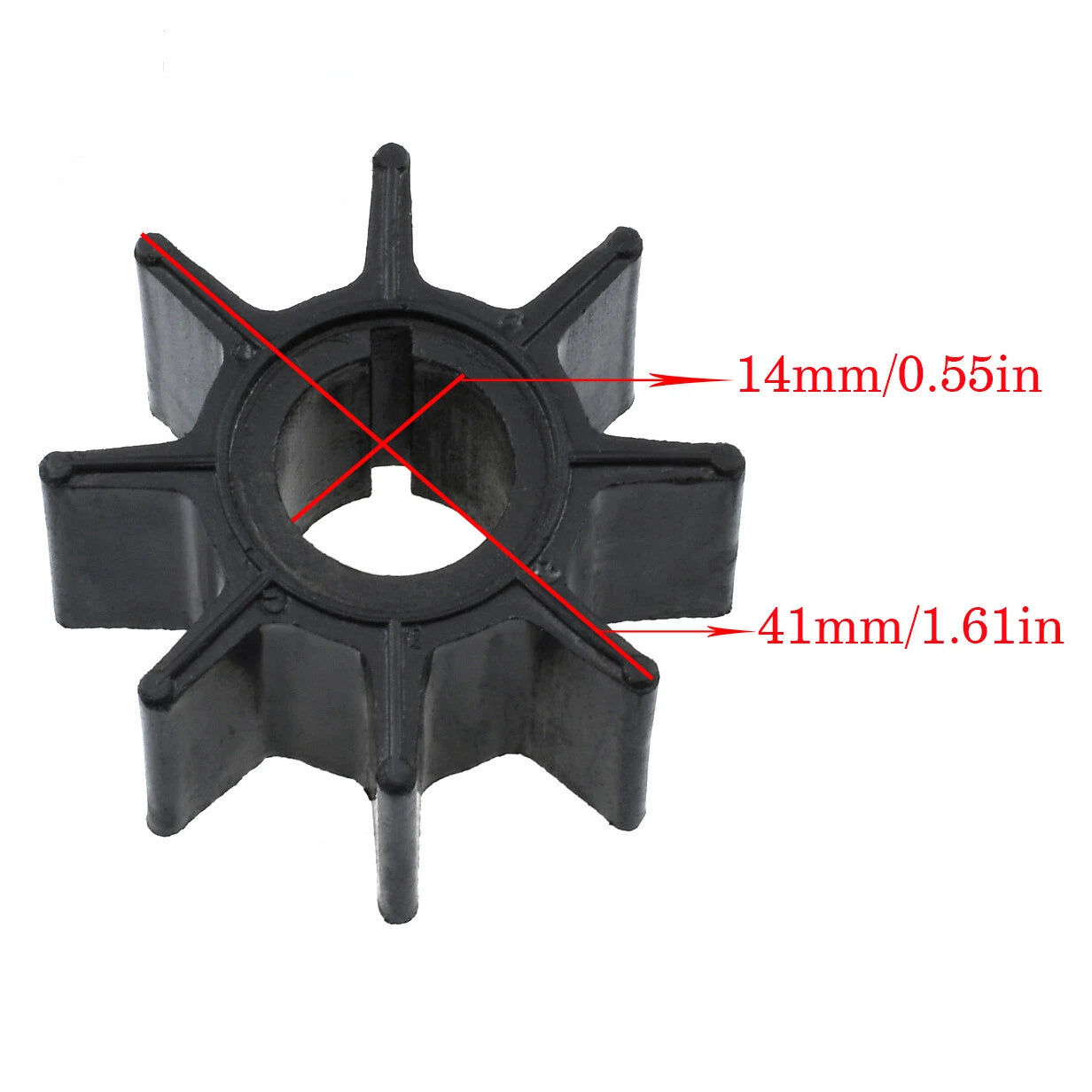 Water Pump Impeller for Mercury Mariner 15HP 20HP (4-Stroke) 47-803748