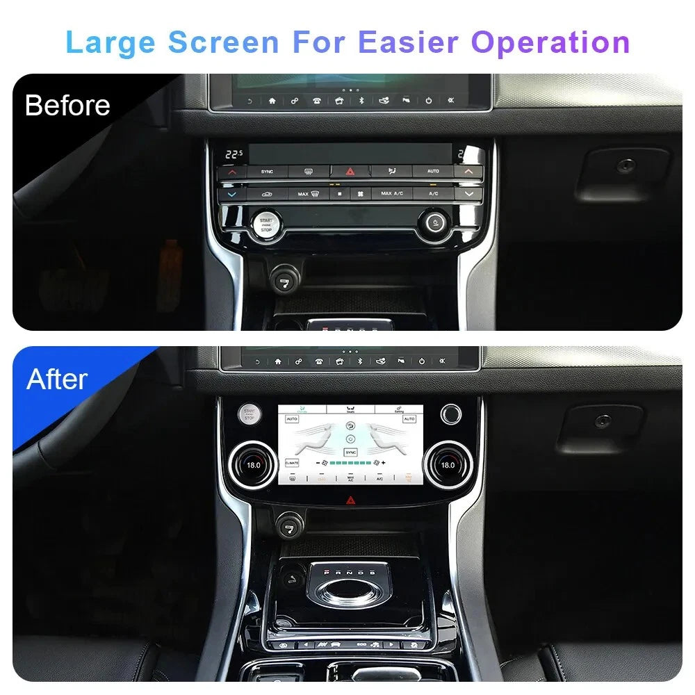 LCD Smart A/C Climate Control Module For Jaguar XE XEL XF XFL F-PACE 2016-2020