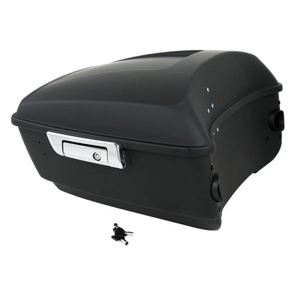 Matte Black Trunk Backrest Mount Rack for Harley Fat Boy (2008–2017)
