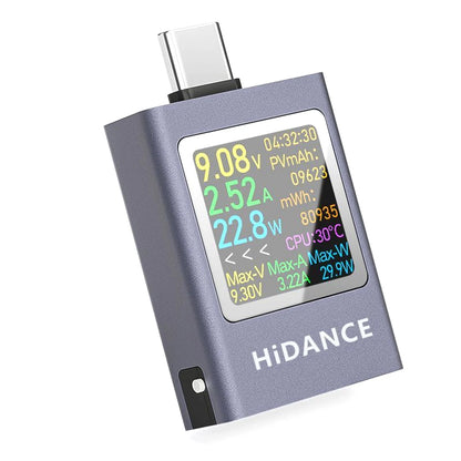 USB C Power Analyzer for Data Logging (Max Record 6 Display Modes)